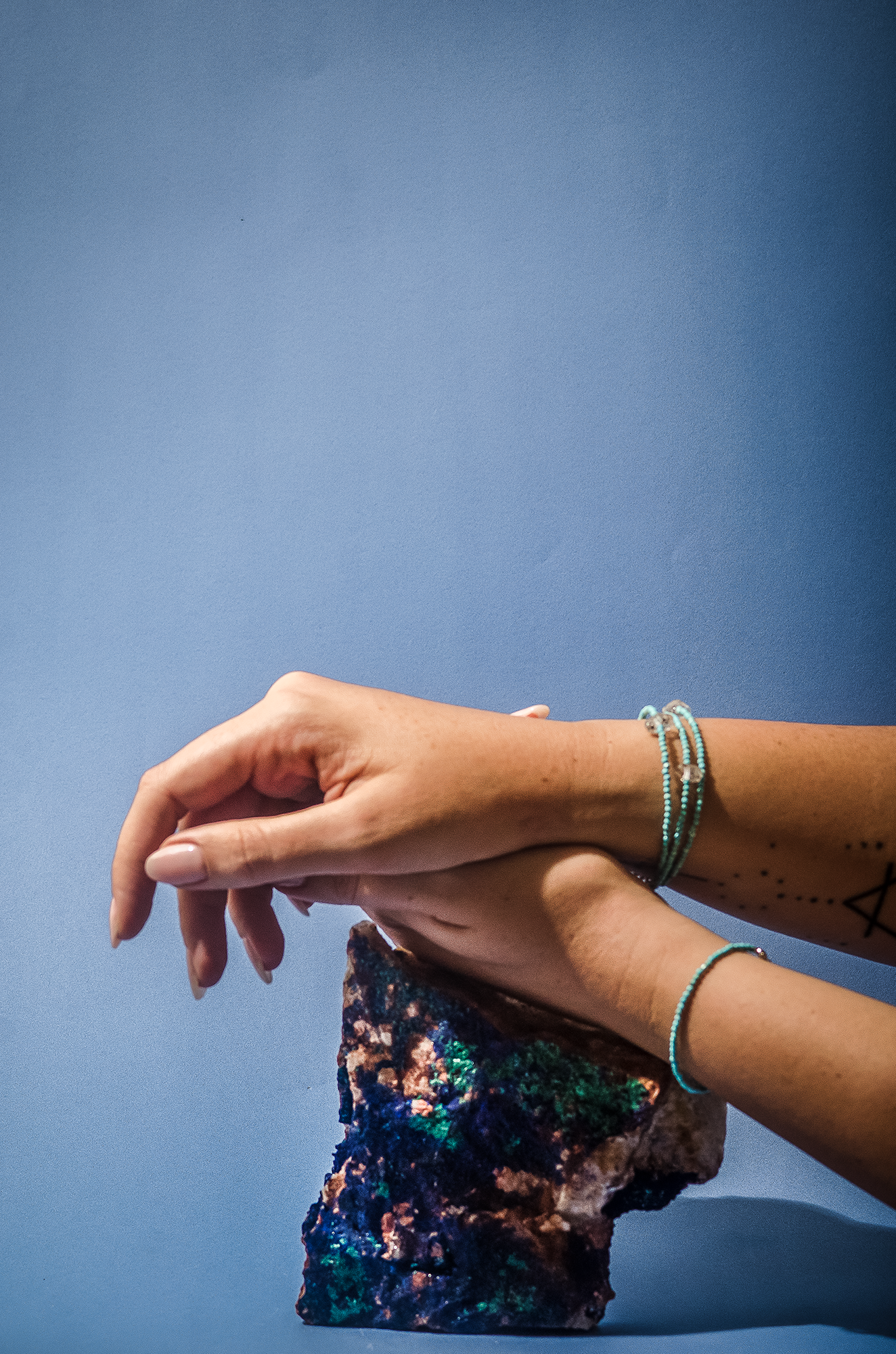 Enhance Intuition Triple Layers Silver Bracelet