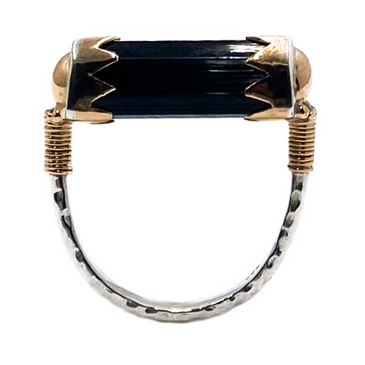 Protector Silver Gold Ring