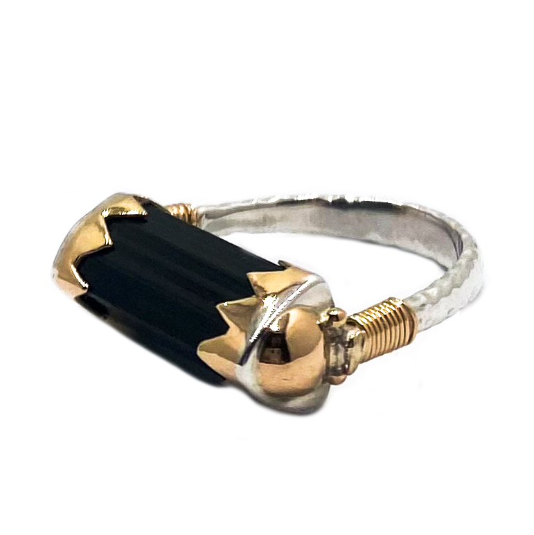 Protector Silver Gold Ring