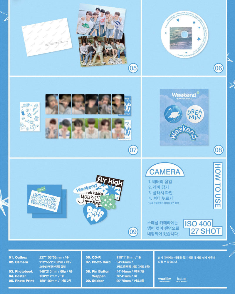 DRIPPIN - 5TH SINGLE ALBUM [Weekend] (Weekend Ver.)