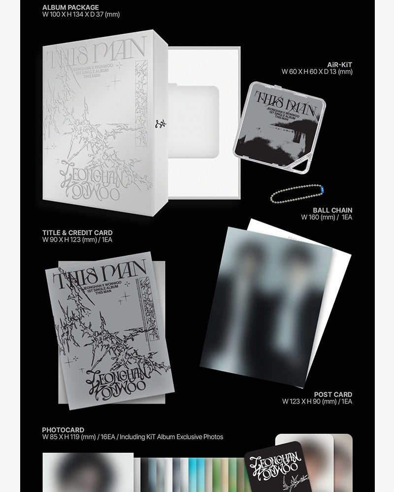 JxW (SEVENTEEN) - 1ST SINGLE ALBUM [THIS MAN] (KiT Ver.)