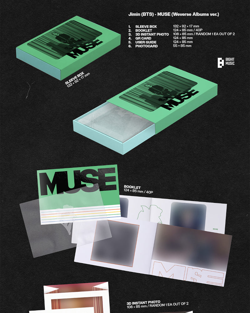 JIMIN (BTS) - 2ND SOLO ALBUM [MUSE] (Weverse Ver.)