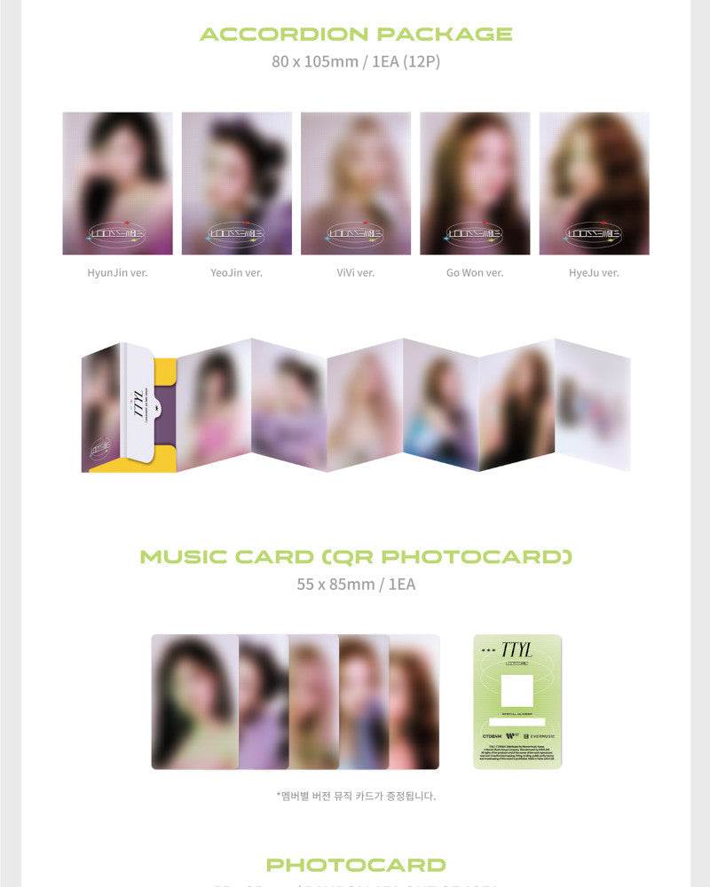 Loossemble - 3RD MINI ALBUM [TTYL] (EVER MUSIC ALBUM Ver.) (5 Versions)