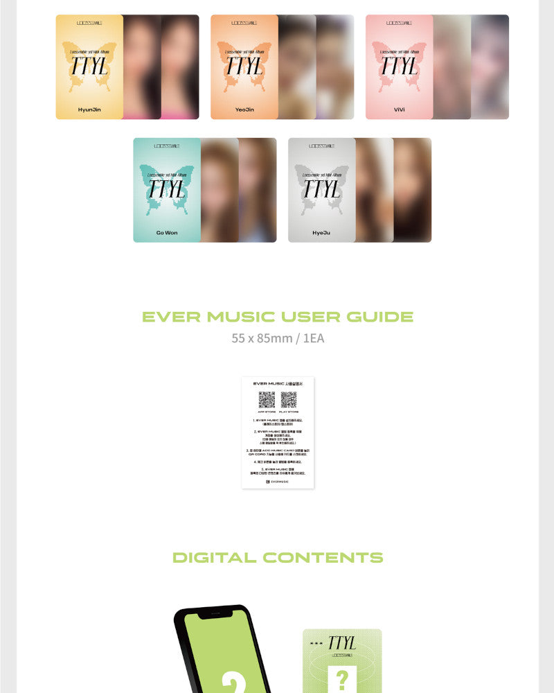 Loossemble - 3RD MINI ALBUM [TTYL] (EVER MUSIC ALBUM Ver.) (5 Versions)