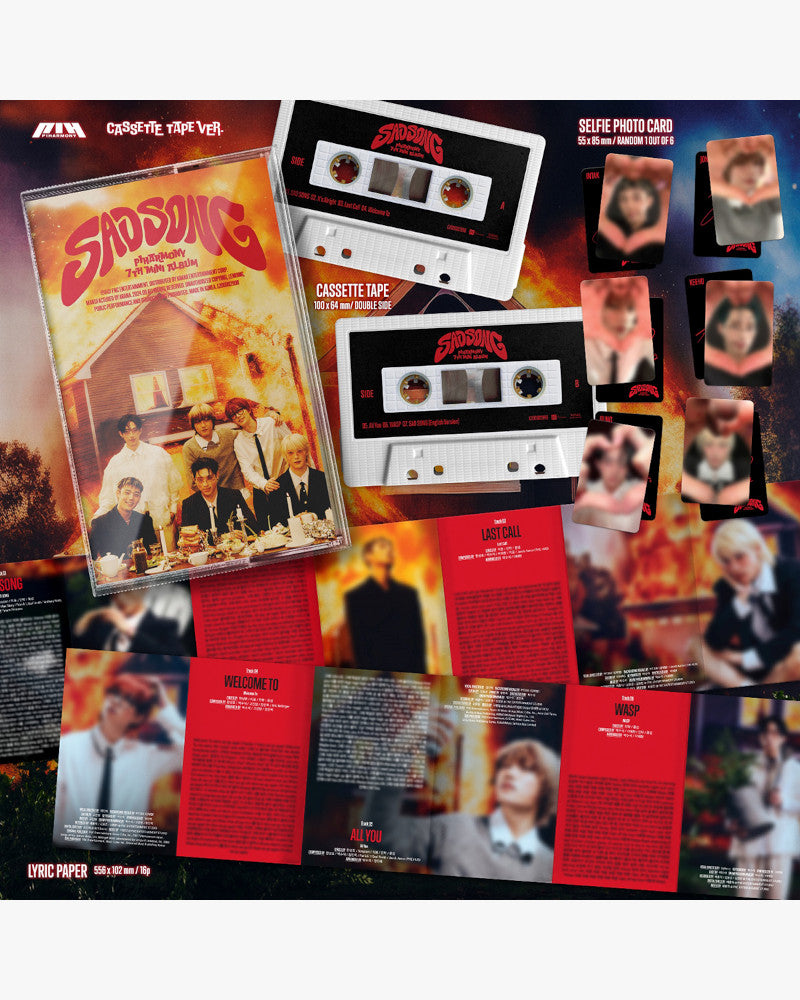 P1Harmony - 7th Mini Album [SAD SONG] (Cassette Tape Ver.)