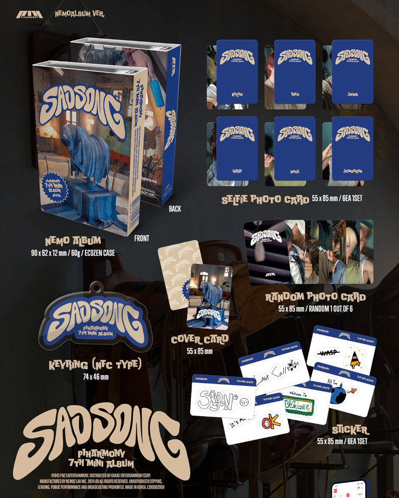 P1Harmony - 7th Mini Album [SAD SONG] (NEMO Ver.)