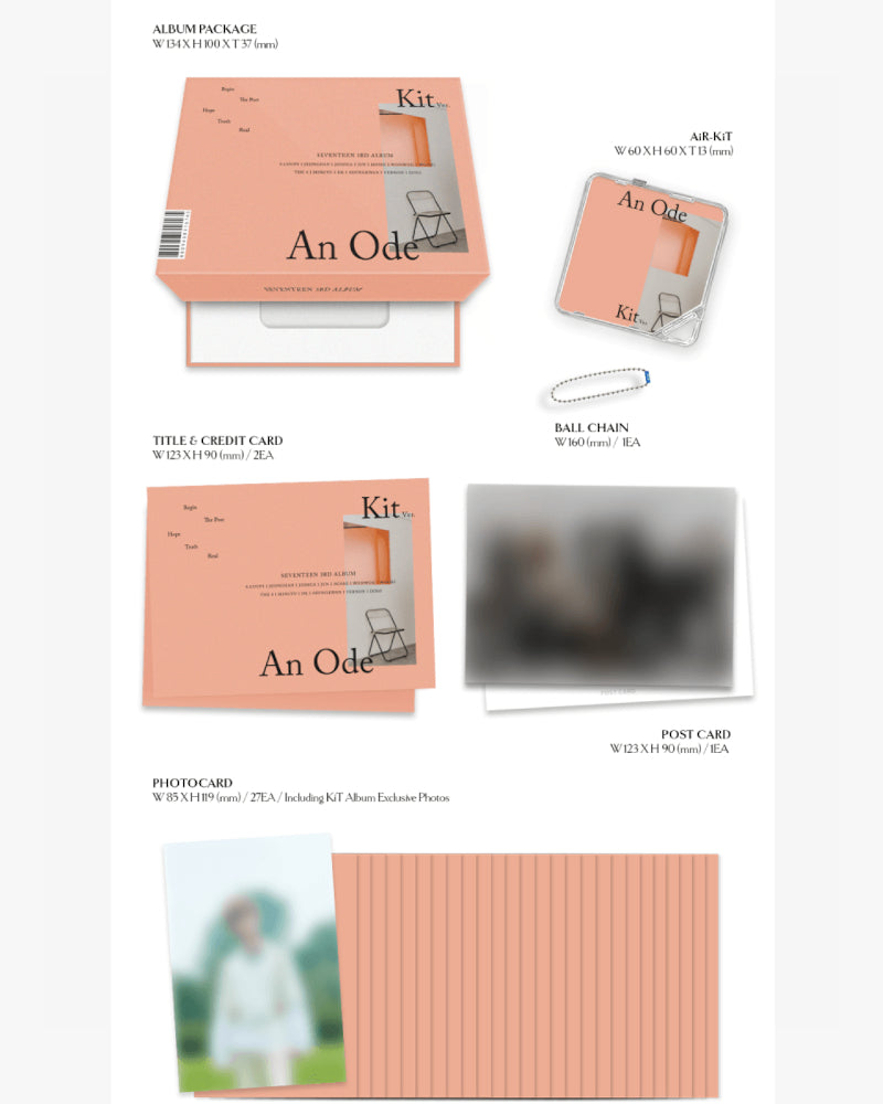 SEVENTEEN - 3RD ALBUM [AN ODE] (KiT Ver.)