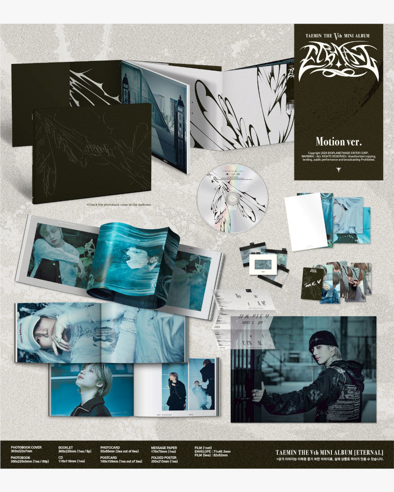 TAEMIN (SHINee) - 5TH MINI ALBUM [ETERNAL] (Photobook Ver.) (2 Versions)