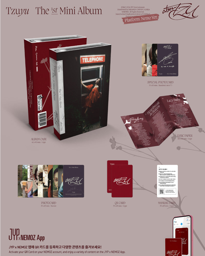 TZUYU (TWICE) - 1ST MINI ALBUM [abouTZU] (NEMO Ver.)