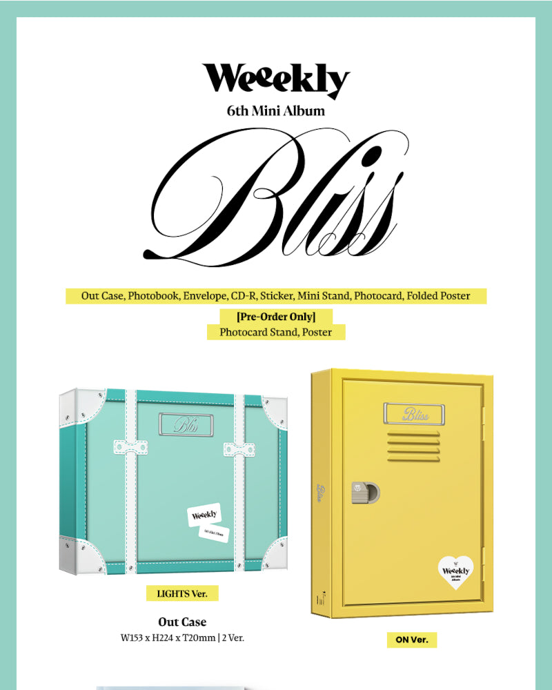 Weeekly - 6TH MINI ALBUM [Bliss] (2 Versions)