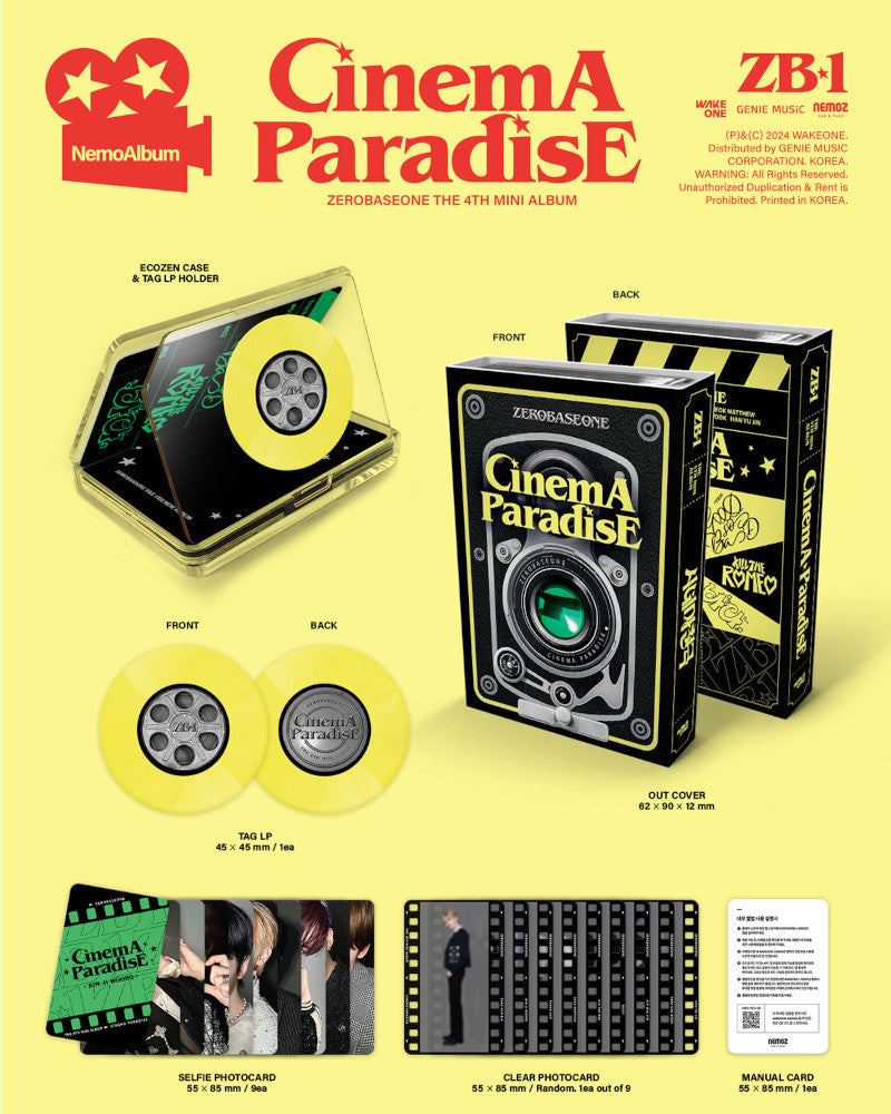 ZEROBASEONE - 4TH MINI ALBUM [CINEMA PARADISE] (Film Ver.)
